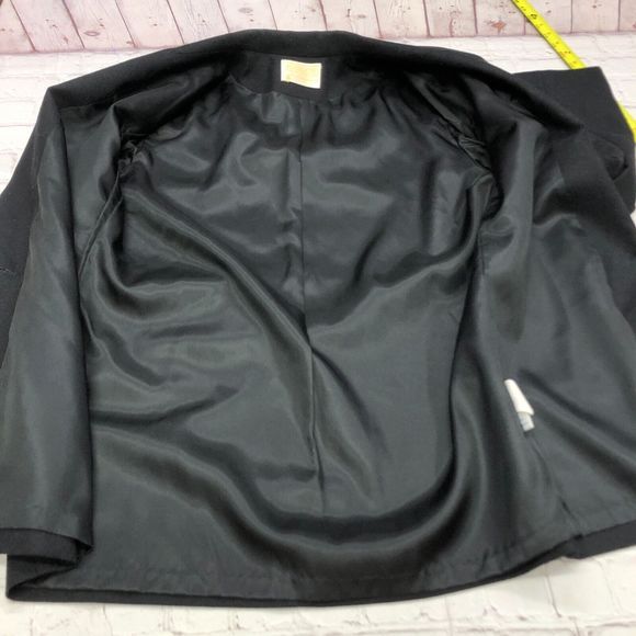 Pendleton Women 100% Virgin Wool Blazer Jacket Size 8 Black M089 -21 - Picture 12 of 16
